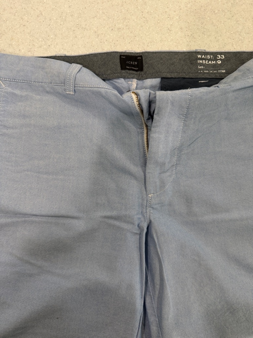 J. Crew Pale Blue Men's Oxford shorts
